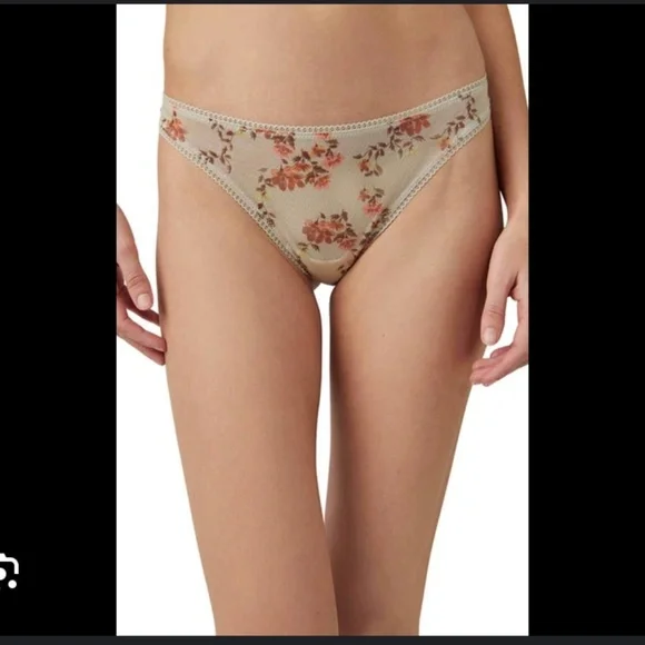 FP Intimatley Floral Sage Botanical Hide & Seek Panty Bikini Brief Brown Rust L - Picture 3 of 4